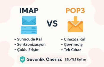 POP3 ve IMAP SUNUCU FARKLARI POP3 ve IMAP SUNUCU FARKLARI