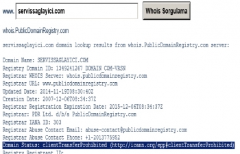 Domain Status Açıklamaları Domain Status Açıklamaları